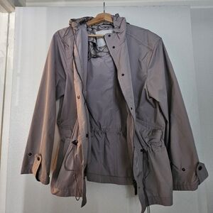Coach beige rain coat